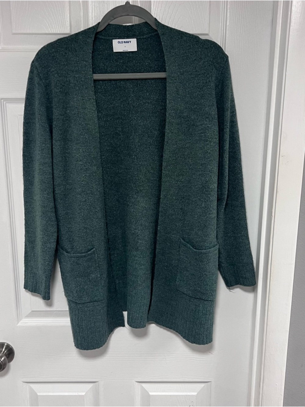 Old Navy Women's Open-Front Forest Green Cardigan Sweater Size S
